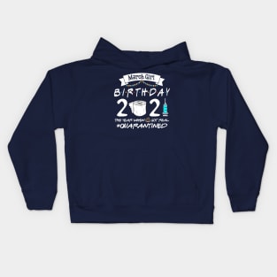 March Girl Birthday Gift 2021 Kids Hoodie